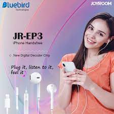 EP1 JOYROOM Hands free Classic Wired Earphone White - JOYROOM PAKISTAN