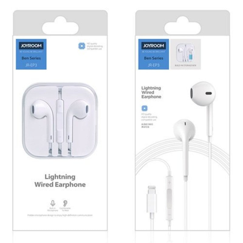 JR-EP3 Wired Lightning Earphone for iPhone
