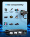 Joyroom JR-CL06 154W Car Charger Adapter with 3 Sockets+6 Ports (PD+QC3.0+USB*4)