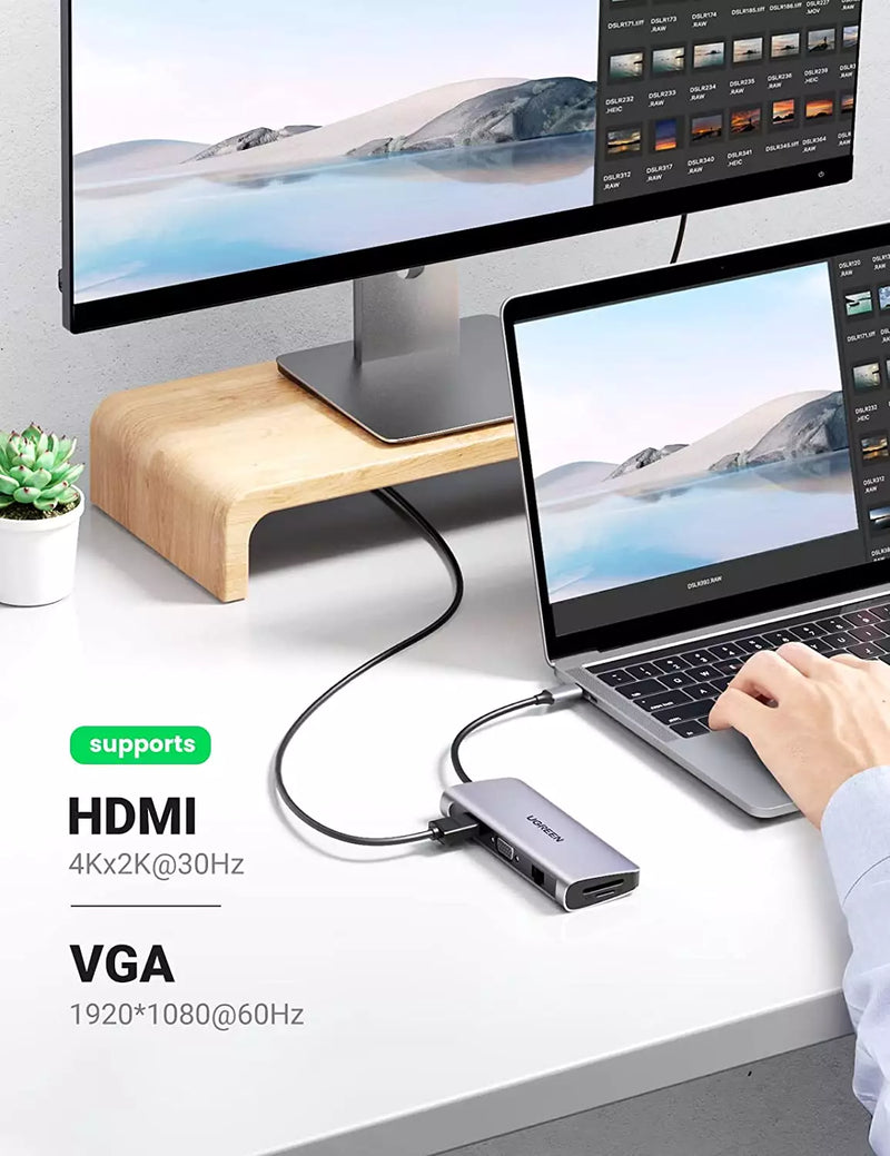 UGREEN 80133 USB C Hub 10 in 1 with 4K HDMI