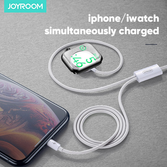 Joyroom SIW002s 2 in 1 – Watch Charger + Lightning Cable