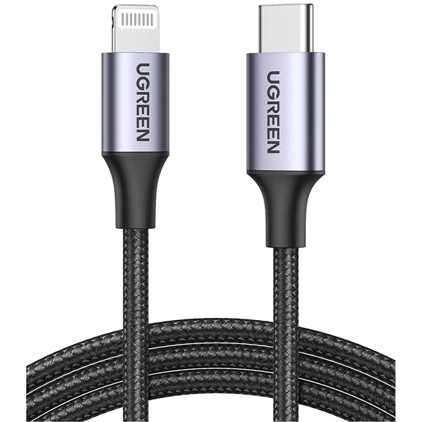 UGreen 60759 USB C to Lightning Braided Cable MFi Certified iPhone Charging Cable Type C to Lightning Cable – 3 Feet